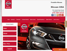 Tablet Screenshot of franklinnissanky.com